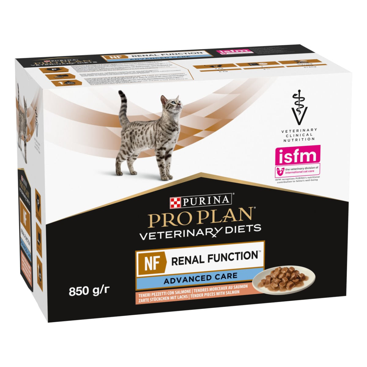 Purina Pro Plan Veterinary Diets NF Renal Advance Care - Salmone 10x85g Purina Pro Plan Veterinary Diets NF Renal Advance Care - Salmone 10x85g